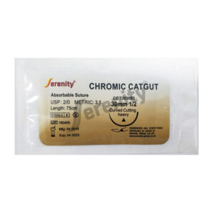 CHROMIC CATGUT SURGICAL SUTURES WITH NEEDLE