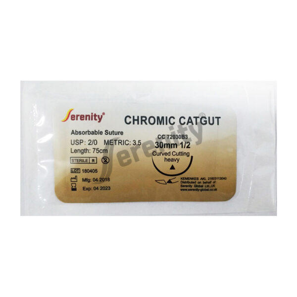 CHROMIC CATGUT SURGICAL SUTURES WITH NEEDLE