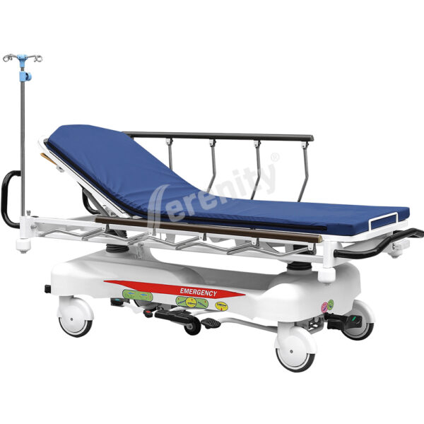 Patient transport trolley