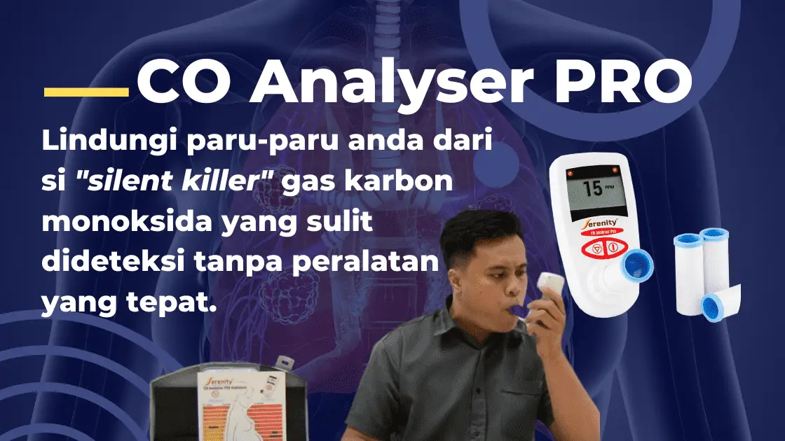 alat pendeteksi gas karbon monoksida dalam paru paru