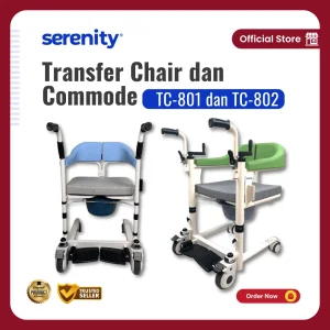 transfer chair, commode chair, kursi bab