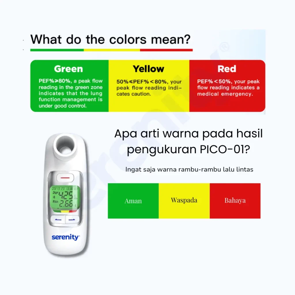 peak flow meter digital PICO 1, serenity