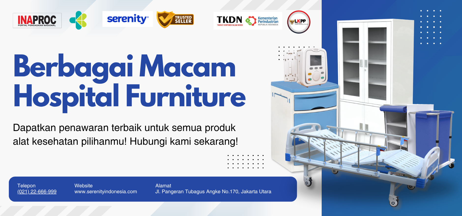 Alat kesehatan untuk furniture rumah sakit