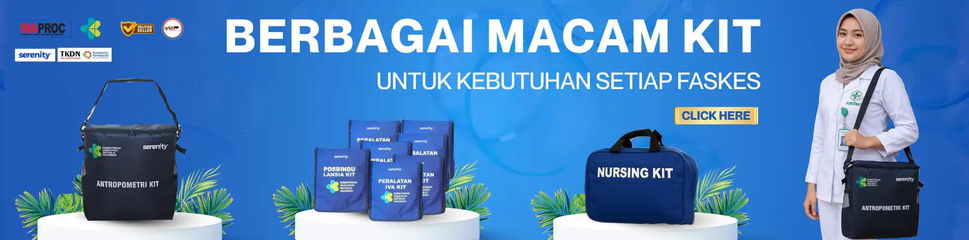 Perlengkapan medis untuk tenaga kesehatan