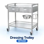 Dressing Trolley rumah sakit Serenity SRT0301 stainless steel