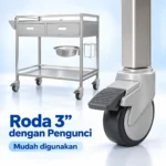 Roda berpengunci Dressing Trolley Serenity SRT0301