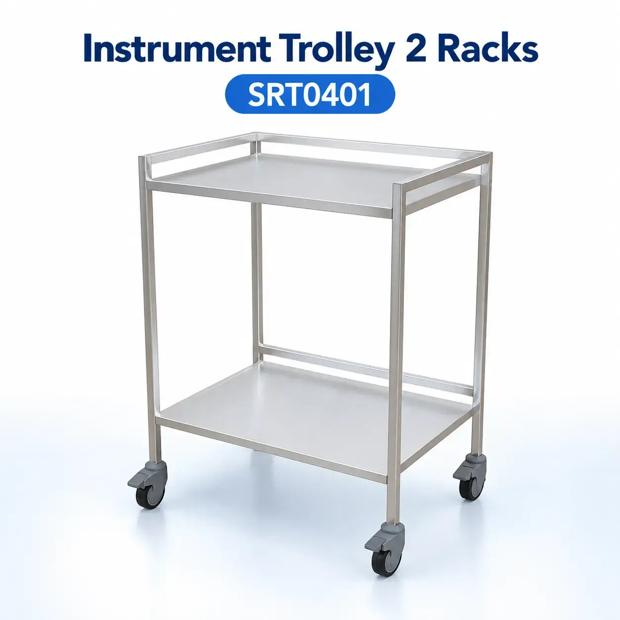 Instrument Trolley 2 Racks Serenity SRT0401