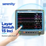 Patient Monitor Serenity CM70 15 inci layar sentuh teknologi