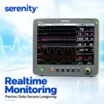 Tampilan waveform Patient Monitor Serenity CM70